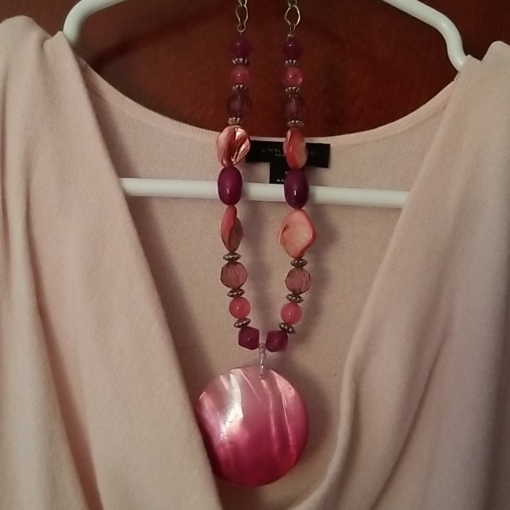 Pink & Silver necklace